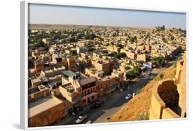 View from the Fortifications, Jaisalmer, Rajasthan, India, Asia-Godong-Framed Photographic Print