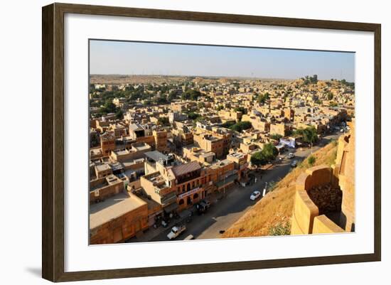 View from the Fortifications, Jaisalmer, Rajasthan, India, Asia-Godong-Framed Photographic Print