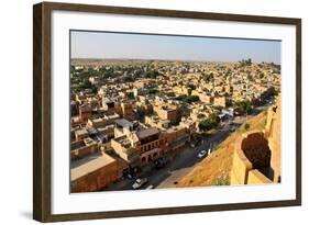 View from the Fortifications, Jaisalmer, Rajasthan, India, Asia-Godong-Framed Photographic Print