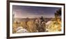 View from the Gamrich in Saxon Switzerland-Jorg Simanowski-Framed Photographic Print