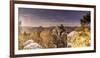 View from the Gamrich in Saxon Switzerland-Jorg Simanowski-Framed Photographic Print