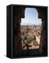 View from the Giunigi Tower, Lucca, Tuscany, Italy, Europe-Oliviero Olivieri-Framed Stretched Canvas