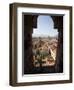 View from the Giunigi Tower, Lucca, Tuscany, Italy, Europe-Oliviero Olivieri-Framed Photographic Print