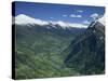 View from the Grossglockner Road, Hohe Tauren National Park Region, Austria, Europe-Gavin Hellier-Stretched Canvas