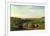 View from the Hilltops of Suresnes Or, the Grape Harvest at Suresnes-Constant-emile Troyon-Framed Giclee Print