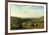 View from the Hilltops of Suresnes Or, the Grape Harvest at Suresnes-Constant-emile Troyon-Framed Giclee Print