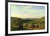 View from the Hilltops of Suresnes Or, the Grape Harvest at Suresnes-Constant-emile Troyon-Framed Giclee Print