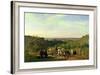 View from the Hilltops of Suresnes Or, the Grape Harvest at Suresnes-Constant-emile Troyon-Framed Giclee Print