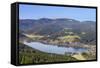 View from the Hochfirst Mountain to Titisee Lake and Feldberg Mountain-Markus Lange-Framed Stretched Canvas