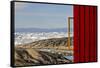 View from the Hotel Arctic in Ilulissat, Greenland-Françoise Gaujour-Framed Stretched Canvas