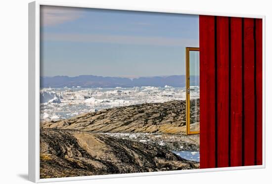 View from the Hotel Arctic in Ilulissat, Greenland-Françoise Gaujour-Framed Photographic Print