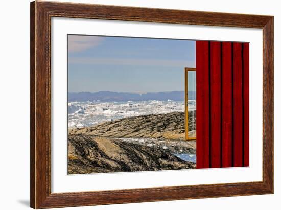 View from the Hotel Arctic in Ilulissat, Greenland-Françoise Gaujour-Framed Photographic Print