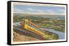 View from the Incline over Chattanooga, Tennessee-null-Framed Stretched Canvas