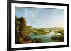 View from the Isteiner Klotz Up the Rhine to Basel, C. 1819-Peter Birmann-Framed Giclee Print