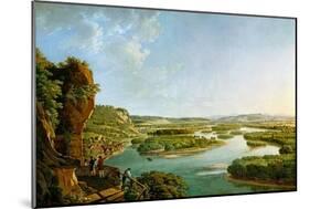 View from the Isteiner Klotz Up the Rhine to Basel, C. 1819-Peter Birmann-Mounted Giclee Print