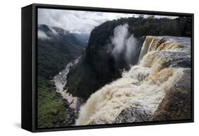 View from the Kaieteur Falls Rim into the Potaro River Gorge, Guyana, South America-Mick Baines & Maren Reichelt-Framed Stretched Canvas