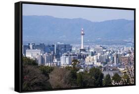 View from the Kiyomizu-Dera Buddhist Temple, Kyoto, Japan, Asia-Michael Runkel-Framed Stretched Canvas