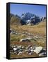 view from the Lac de Fenetre, Grand Golliat, Val Ferret, Valais, Switzerland-Michael Jaeschke-Framed Stretched Canvas