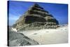 View from the Left of Step Pyramid of King Djoser (Zozer), Saqqara, Egypt, 3rd Dynasty, C2600 Bc-Imhotep-Stretched Canvas