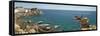 View from the lighthouse in Palamos, Costa Brava, Girona Province, Catalonia, Spain-null-Framed Stretched Canvas