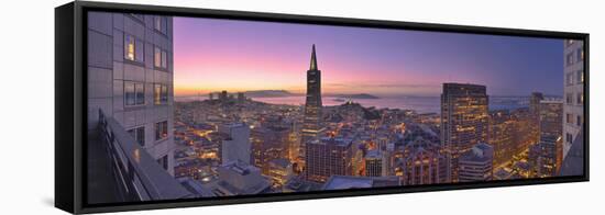 View from the Mandarin Oriental Hotel, San Francisco, California, Usa-Christian Heeb-Framed Stretched Canvas