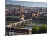 View from the 'Marienberg' Fortress over Wurzburg, 'Alte MainbrŸcke' (Bridge-Rainer Mirau-Mounted Photographic Print