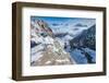 View from the Marmolada mountain over the Dolomites National Park,  South Tyrol, Italy-Michael Runkel-Framed Photographic Print