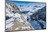 View from the Marmolada mountain over the Dolomites National Park,  South Tyrol, Italy-Michael Runkel-Mounted Photographic Print