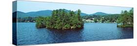 View from the Minne Ha Ha Steamboat, Lake George, New York State, USA-null-Stretched Canvas