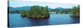 View from the Minne Ha Ha Steamboat, Lake George, New York State, USA-null-Stretched Canvas