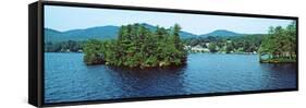 View from the Minne Ha Ha Steamboat, Lake George, New York State, USA-null-Framed Stretched Canvas