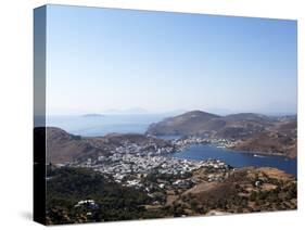 View from the Monastery of St. John the Evangelist, Patmos, Dodecanese, Greek Islands, Greece-Oliviero Olivieri-Stretched Canvas