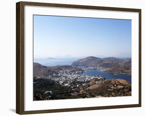 View from the Monastery of St. John the Evangelist, Patmos, Dodecanese, Greek Islands, Greece-Oliviero Olivieri-Framed Photographic Print