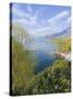 View From the Monastery of St. Naum at Lake Ohrid, UNESCO World Heritage Site, Macedonia, Europe-Michael Runkel-Stretched Canvas