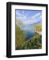 View From the Monastery of St. Naum at Lake Ohrid, UNESCO World Heritage Site, Macedonia, Europe-Michael Runkel-Framed Photographic Print