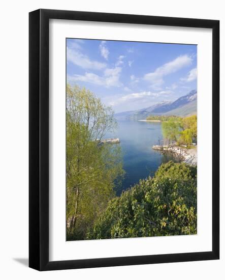 View From the Monastery of St. Naum at Lake Ohrid, UNESCO World Heritage Site, Macedonia, Europe-Michael Runkel-Framed Photographic Print