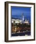 View from the Moscow River, Kremlin, Moscow, Russia-Walter Bibikow-Framed Photographic Print