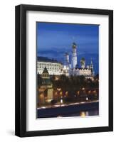 View from the Moscow River, Kremlin, Moscow, Russia-Walter Bibikow-Framed Photographic Print