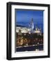 View from the Moscow River, Kremlin, Moscow, Russia-Walter Bibikow-Framed Photographic Print