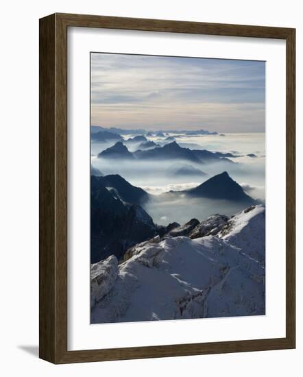 View from the Mount Santis, Appenzell Innerrhoden, Switzerland-Ivan Vdovin-Framed Photographic Print