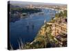 View from the New Cataract Hotel of the River Nile at Aswan, Egypt, North Africa, Africa-Harding Robert-Stretched Canvas