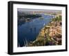 View from the New Cataract Hotel of the River Nile at Aswan, Egypt, North Africa, Africa-Harding Robert-Framed Photographic Print