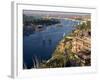 View from the New Cataract Hotel of the River Nile at Aswan, Egypt, North Africa, Africa-Harding Robert-Framed Photographic Print