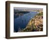 View from the New Cataract Hotel of the River Nile at Aswan, Egypt, North Africa, Africa-Harding Robert-Framed Photographic Print