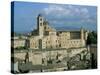 View from the North of the Old Centre of Urbino with the Cathedral Left and Palazzo Ducale Right-Richard Ashworth-Stretched Canvas