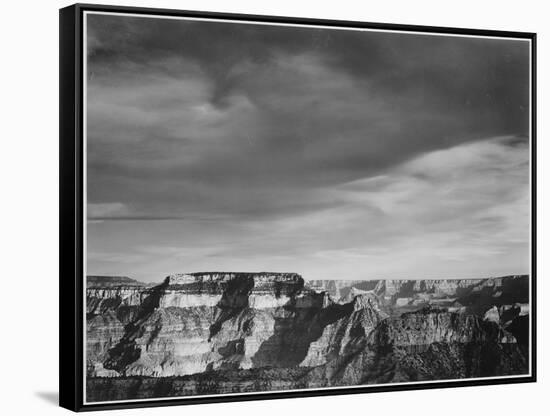 View From The North Rim "Grand Canyon National Park" Arizona. 1933-1942-Ansel Adams-Framed Stretched Canvas