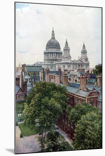 View from the Old Bailey Towards St Paul's Cathedral, London, C1930S-WS Campbell-Mounted Giclee Print