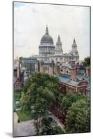 View from the Old Bailey Towards St Paul's Cathedral, London, C1930S-WS Campbell-Mounted Giclee Print