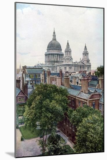 View from the Old Bailey Towards St Paul's Cathedral, London, C1930S-WS Campbell-Mounted Giclee Print