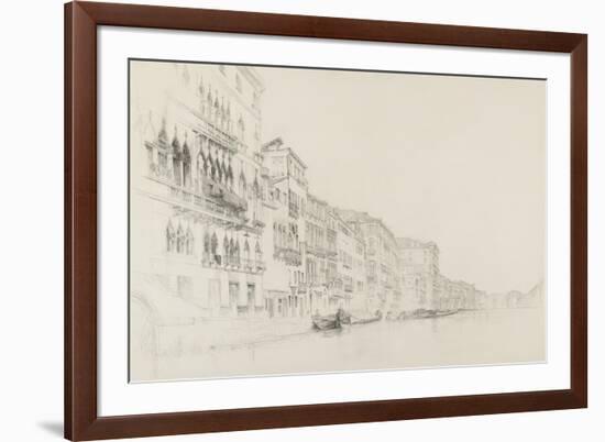 View from the Palazzo Bembo to the Palazzo Grimani-John Ruskin-Framed Giclee Print